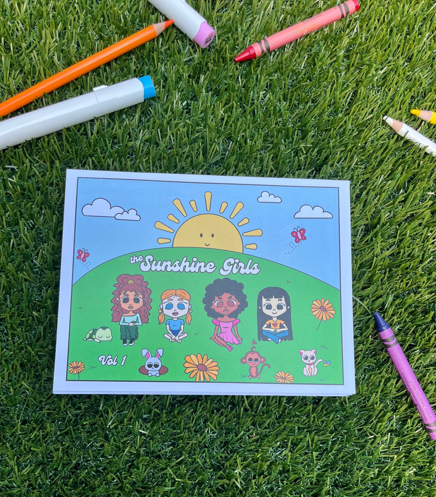 Mini Sunshine Girls Vol 1 Coloring Book