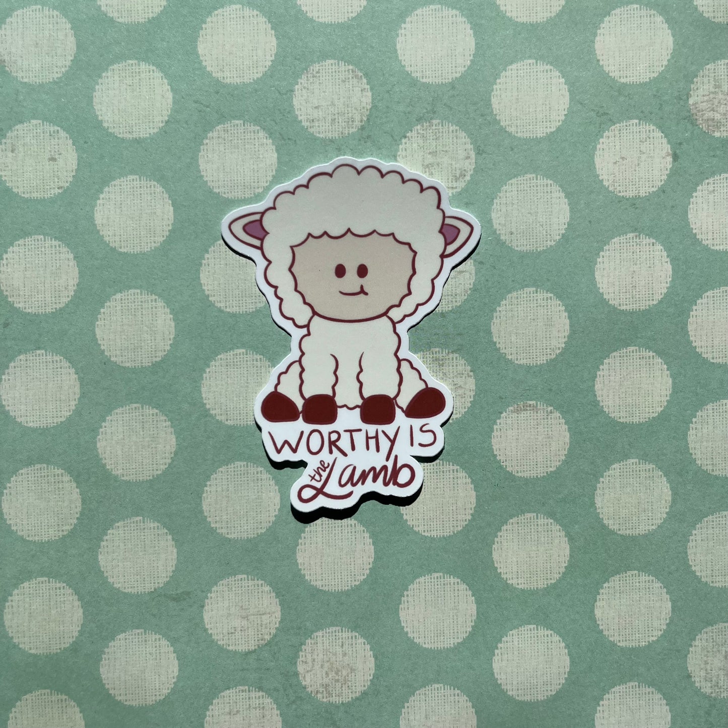Worthy Lamb Sticker