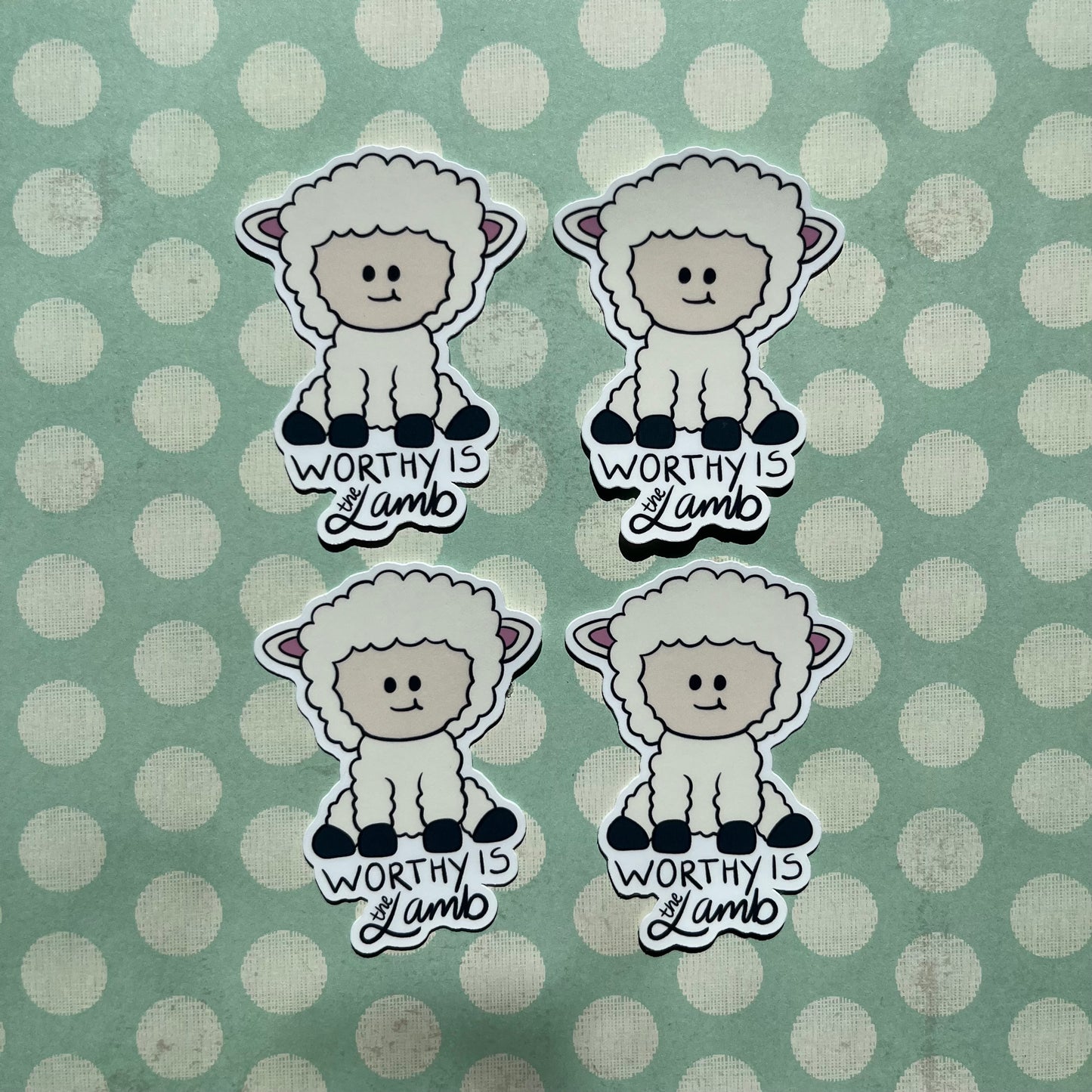 Worthy Lamb Sticker