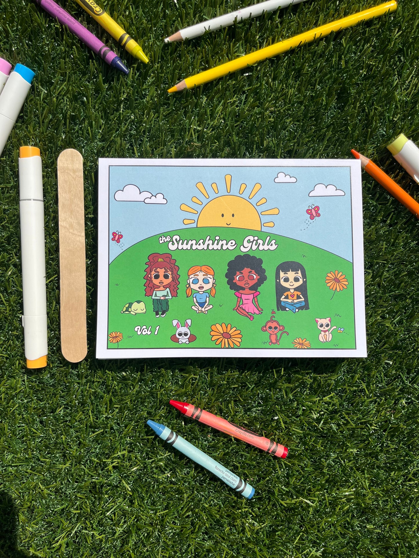 Mini Sunshine Girls Vol 1 Coloring Book