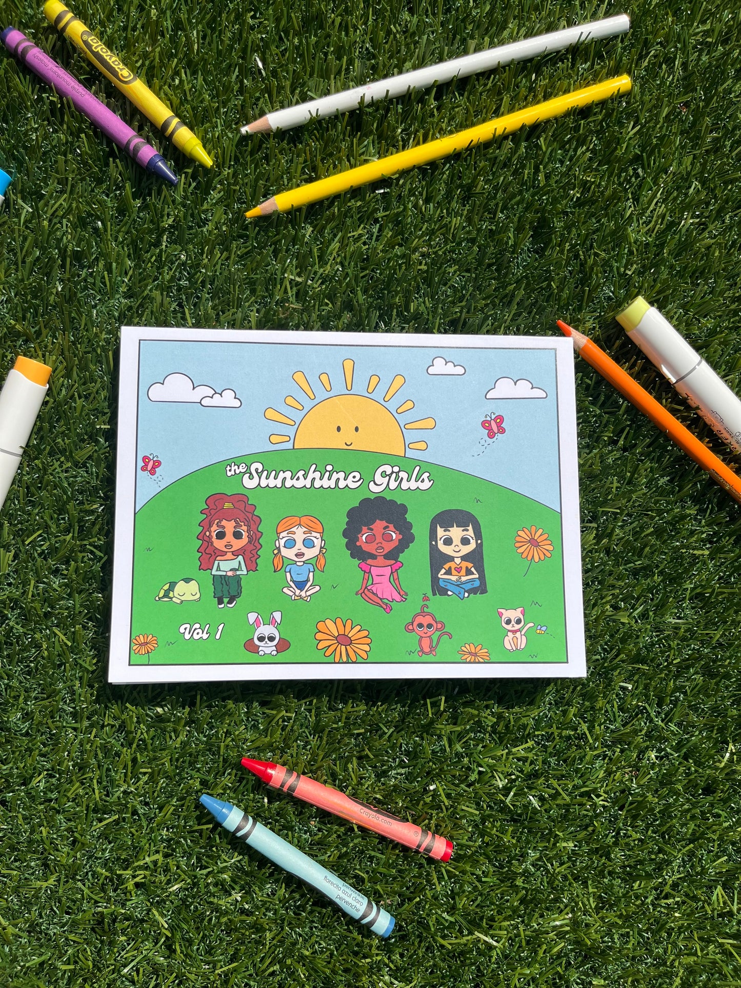 Mini Sunshine Girls Vol 1 Coloring Book