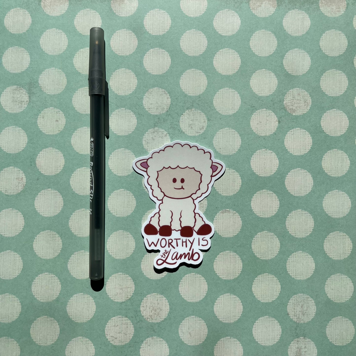 Worthy Lamb Sticker