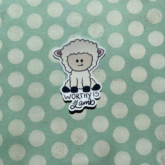 Worthy Lamb Sticker