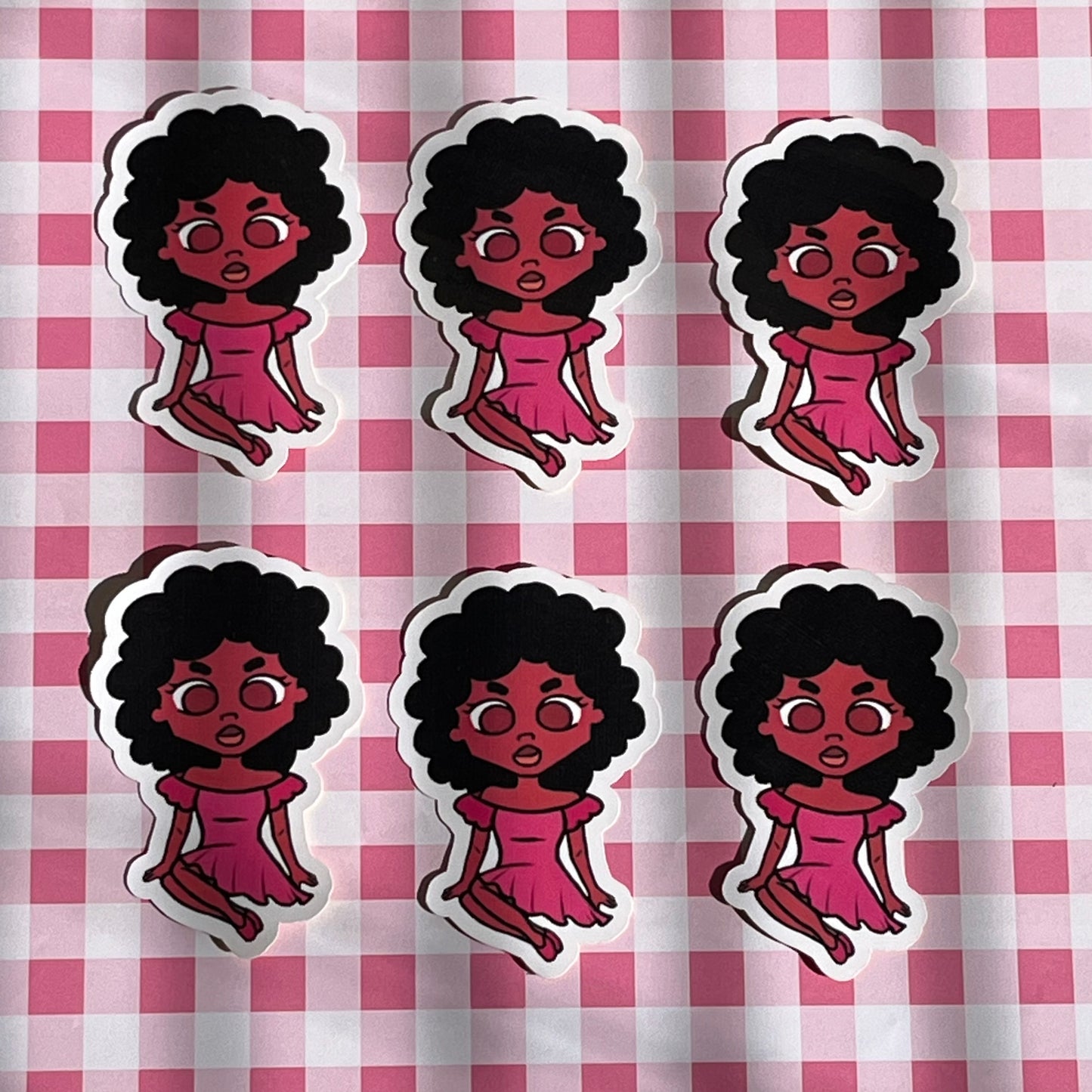 Faith & Curls – Afro Girl Sticker Cute Aesthetic Sticker