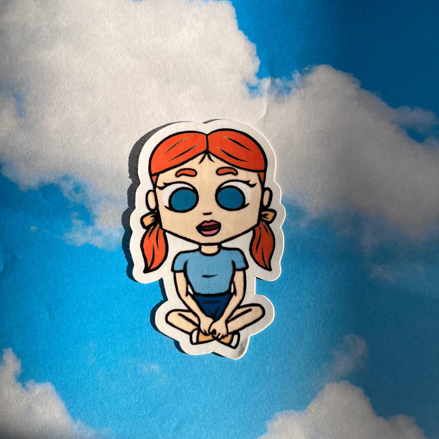 Bright & Brave – Ginger Girl Sticker Cute Aesthetic Sticker